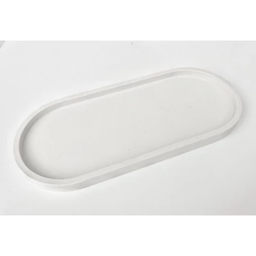 Fehér dekortálca - nagy