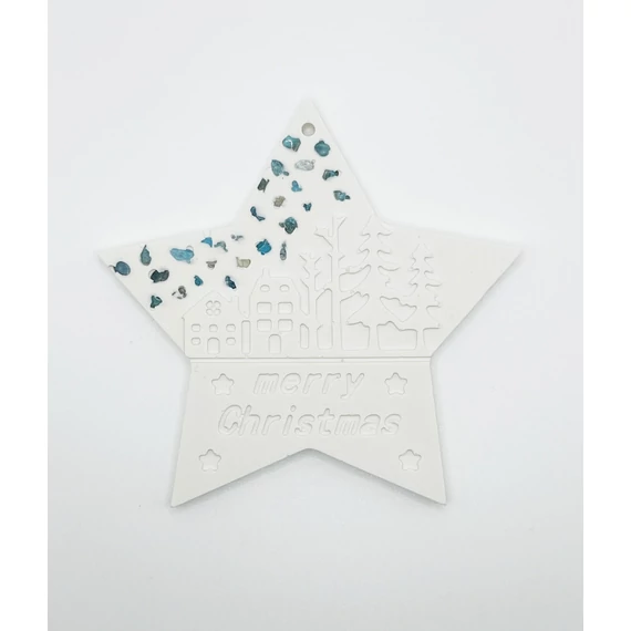 Karácsonyfadísz apatit ásvánnyal